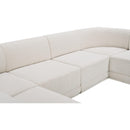  Manufacturer Color_Cream -- Ollie 158" Cream Boucle Fabric Upholstered 7 pc Modular Sectional IMAGE 10