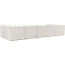 Meridian Ollie Cream Boucle Fabric Modular Sectional IMAGE 4