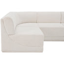  Manufacturer Color_Cream -- Ollie 158" Cream Boucle Fabric Upholstered 7 pc Modular Sectional IMAGE 9