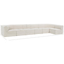  Manufacturer Color_Cream -- Ollie 188" Cream Boucle Fabric Upholstered 7 pc Modular Sectional IMAGE 15
