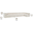  Manufacturer Color_Cream -- Ollie 188" Cream Boucle Fabric Upholstered 7 pc Modular Sectional IMAGE 16