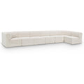  Manufacturer Color_Cream -- Ollie 188" Cream Boucle Fabric Upholstered 7 pc Modular Sectional IMAGE 1