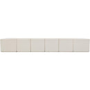 Meridian Ollie Cream Boucle Fabric Modular Sectional IMAGE 3