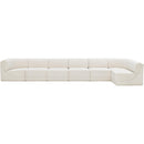  Manufacturer Color_Cream -- Ollie 188" Cream Boucle Fabric Upholstered 7 pc Modular Sectional IMAGE 5