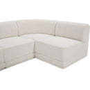  Manufacturer Color_Cream -- Ollie 188" Cream Boucle Fabric Upholstered 7 pc Modular Sectional IMAGE 8
