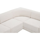  Manufacturer Color_Cream -- Ollie 128" Cream Boucle Fabric Upholstered 8 pc Modular Sectional IMAGE 10