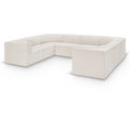  Manufacturer Color_Cream -- Ollie 128" Cream Boucle Fabric Upholstered 8 pc Modular Sectional IMAGE 1