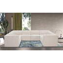  Manufacturer Color_Cream -- Ollie 128" Cream Boucle Fabric Upholstered 8 pc Modular Sectional IMAGE 2