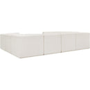  Manufacturer Color_Cream -- Ollie 128" Cream Boucle Fabric Upholstered 8 pc Modular Sectional IMAGE 4