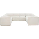  Manufacturer Color_Cream -- Ollie 128" Cream Boucle Fabric Upholstered 8 pc Modular Sectional IMAGE 5