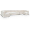  Manufacturer Color_Cream -- Ollie 188" Cream Boucle Fabric Upholstered 8 pc Modular Sectional IMAGE 1