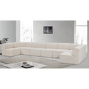  Manufacturer Color_Cream -- Ollie 188" Cream Boucle Fabric Upholstered 8 pc Modular Sectional IMAGE 2