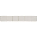 Meridian Ollie Cream Boucle Fabric Modular Sectional IMAGE 3
