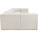Meridian Ollie Cream Boucle Fabric Modular Sectional IMAGE 6