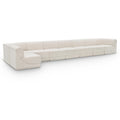  Manufacturer Color_Cream -- Ollie 218" Cream Boucle Fabric Upholstered 8 pc Modular Sectional IMAGE 1