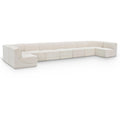  Manufacturer Color_Cream -- Ollie 218" Cream Boucle Fabric Upholstered 9 pc Modular Sectional IMAGE 1