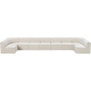  Manufacturer Color_Cream -- Ollie 218" Cream Boucle Fabric Upholstered 9 pc Modular Sectional IMAGE 6