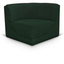  Manufacturer Color_Green -- Ollie Green Boucle Fabric Upholstered Modular Corner Chair IMAGE 1