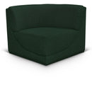 Meridian Ollie Green Boucle Fabric Corner IMAGE 1