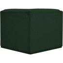 Meridian Ollie Green Boucle Fabric Corner IMAGE 3