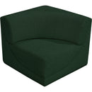  Manufacturer Color_Green -- Ollie Green Boucle Fabric Upholstered Modular Corner Chair IMAGE 4