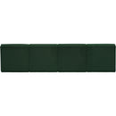  Manufacturer Color_Green -- Ollie 120" Green Boucle Fabric Upholstered 4 pc Armless Modular Sofa IMAGE 3