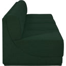  Manufacturer Color_Green -- Ollie 120" Green Boucle Fabric Upholstered 4 pc Armless Modular Sofa IMAGE 6