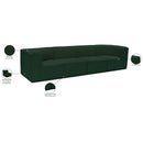  Manufacturer Color_Green -- Ollie 128" Green Boucle Fabric Upholstered 4 pc Modular Sofa IMAGE 13