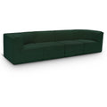  Manufacturer Color_Green -- Ollie 128" Green Boucle Fabric Upholstered 4 pc Modular Sofa IMAGE 1