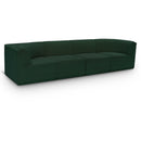  Manufacturer Color_Green -- Ollie 128" Green Boucle Fabric Upholstered 4 pc Modular Sofa IMAGE 1