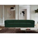  Manufacturer Color_Green -- Ollie 128" Green Boucle Fabric Upholstered 4 pc Modular Sofa IMAGE 2