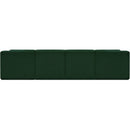  Manufacturer Color_Green -- Ollie 128" Green Boucle Fabric Upholstered 4 pc Modular Sofa IMAGE 3