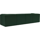  Manufacturer Color_Green -- Ollie 128" Green Boucle Fabric Upholstered 4 pc Modular Sofa IMAGE 4