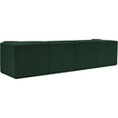 Meridian Ollie Green Boucle Fabric Modular Sofa IMAGE 4