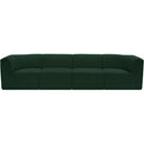  Manufacturer Color_Green -- Ollie 128" Green Boucle Fabric Upholstered 4 pc Modular Sofa IMAGE 5
