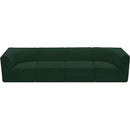  Manufacturer Color_Green -- Ollie 128" Green Boucle Fabric Upholstered 4 pc Modular Sofa IMAGE 6
