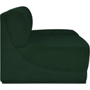  Manufacturer Color_Green -- Ollie 60" Green Boucle Fabric Upholstered 2 pc Armless Modular Loveseat IMAGE 6