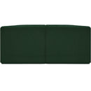  Manufacturer Color_Green -- Ollie 68" Green Boucle Fabric Upholstered 2 pc Modular Loveseat IMAGE 3
