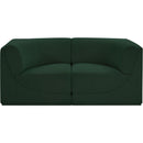  Manufacturer Color_Green -- Ollie 68" Green Boucle Fabric Upholstered 2 pc Modular Loveseat IMAGE 5