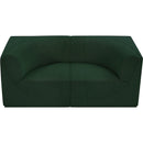  Manufacturer Color_Green -- Ollie 68" Green Boucle Fabric Upholstered 2 pc Modular Loveseat IMAGE 6