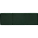  Manufacturer Color_Green -- Ollie 90" Green Boucle Fabric Upholstered 3 pc Armless Modular Sofa IMAGE 3