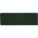 Meridian Ollie Green Boucle Fabric Modular Sofa IMAGE 3