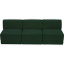 Meridian Ollie Green Boucle Fabric Modular Sofa IMAGE 5