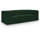  Manufacturer Color_Green -- Ollie 98" Green Boucle Fabric Upholstered 3 pc Modular Sofa IMAGE 1