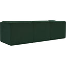  Manufacturer Color_Green -- Ollie 98" Green Boucle Fabric Upholstered 3 pc Modular Sofa IMAGE 4