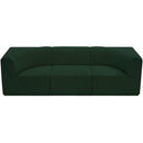  Manufacturer Color_Green -- Ollie 98" Green Boucle Fabric Upholstered 3 pc Modular Sofa IMAGE 6