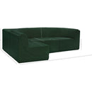  Manufacturer Color_Green -- Ollie 98" Green Boucle Fabric Upholstered 4 pc Modular Sectional IMAGE 14