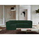  Manufacturer Color_Green -- Ollie 98" Green Boucle Fabric Upholstered 4 pc Modular Sectional IMAGE 2