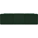  Manufacturer Color_Green -- Ollie 98" Green Boucle Fabric Upholstered 4 pc Modular Sectional IMAGE 3