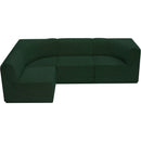  Manufacturer Color_Green -- Ollie 98" Green Boucle Fabric Upholstered 4 pc Modular Sectional IMAGE 5